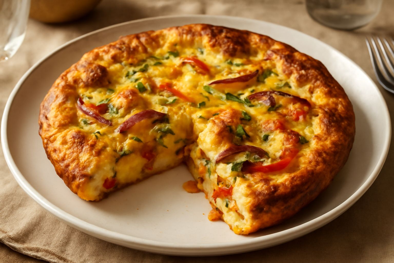 Frittata di avanzi e pane