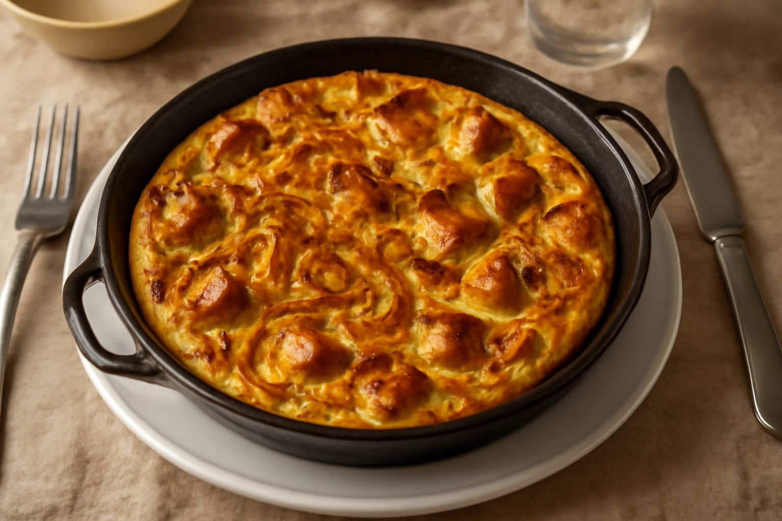 Frittata di cipolle e pane