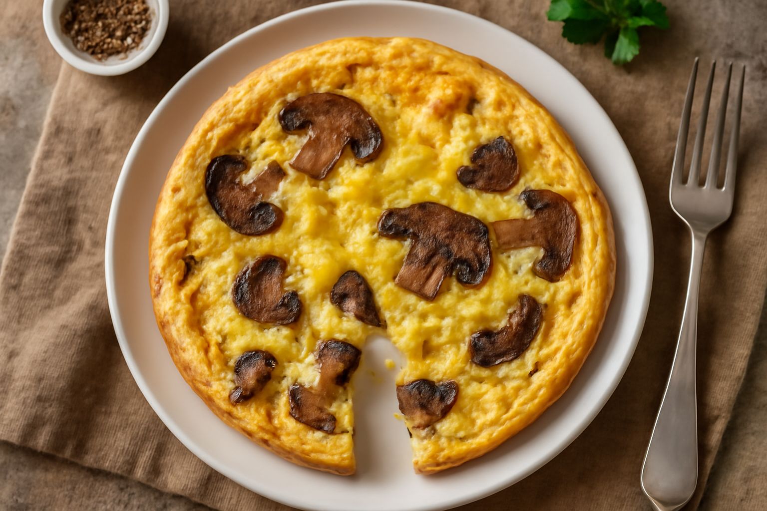 Frittata di Funghi Porcini