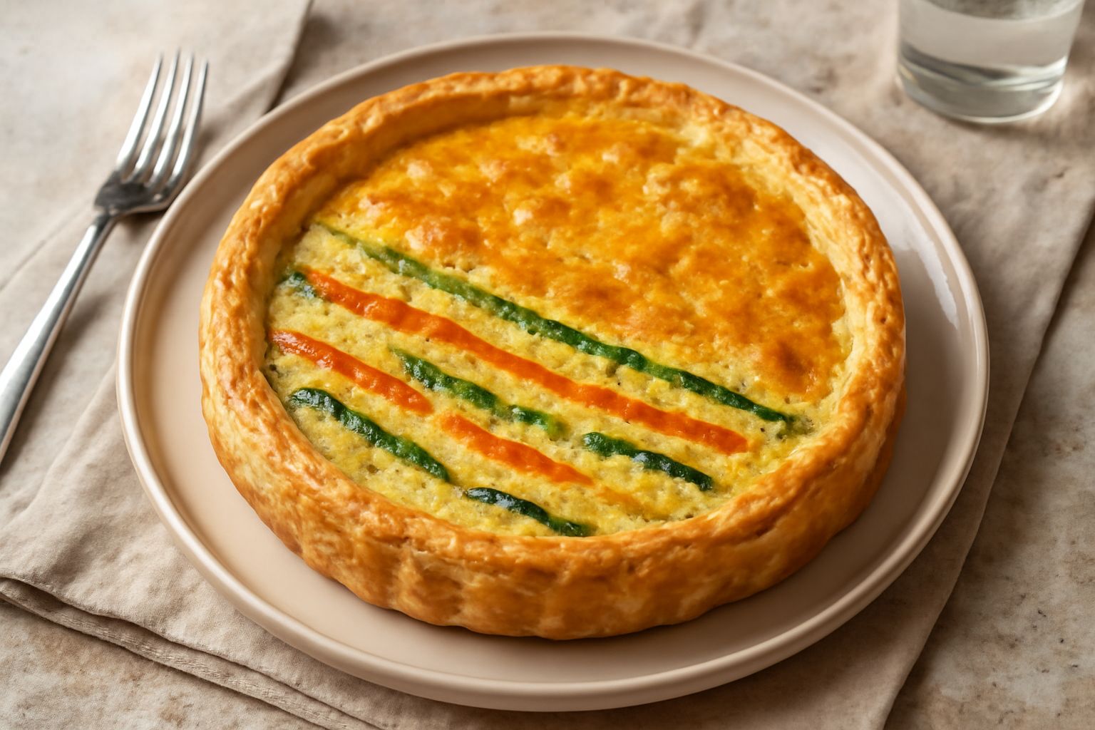 Frittata di verdure in crosta
