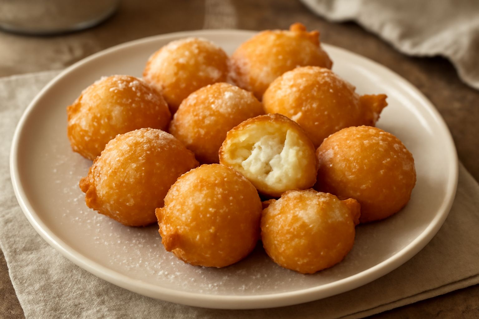 Frittelle di pasta cresciuta