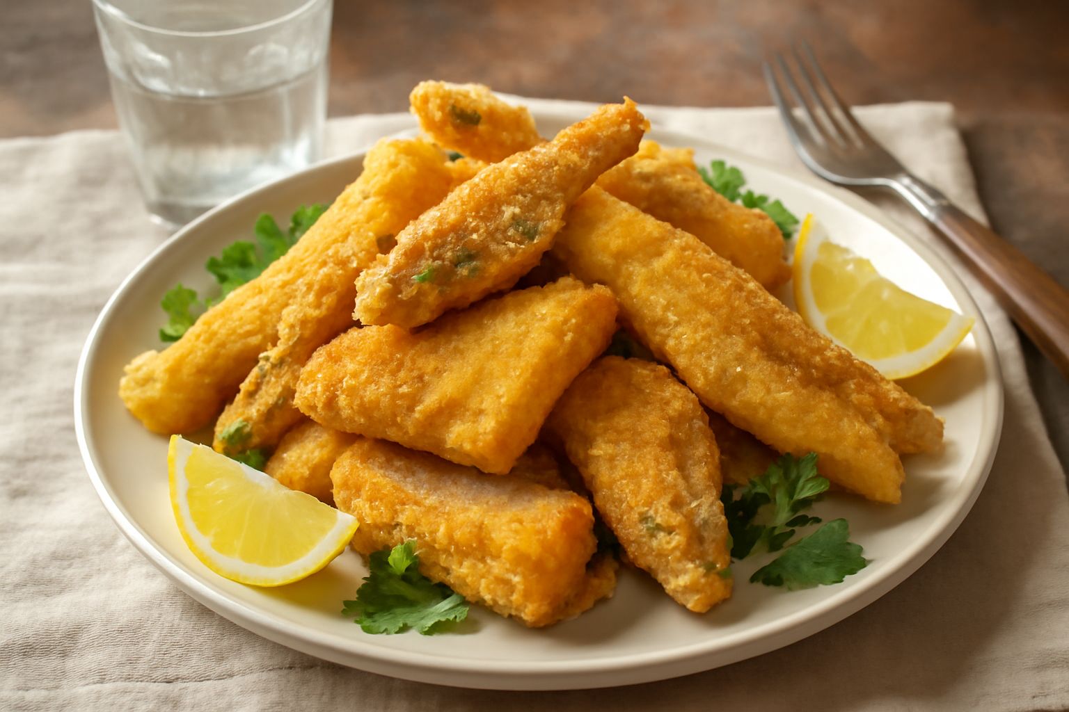Fritto misto di pesce d'acqua dolce