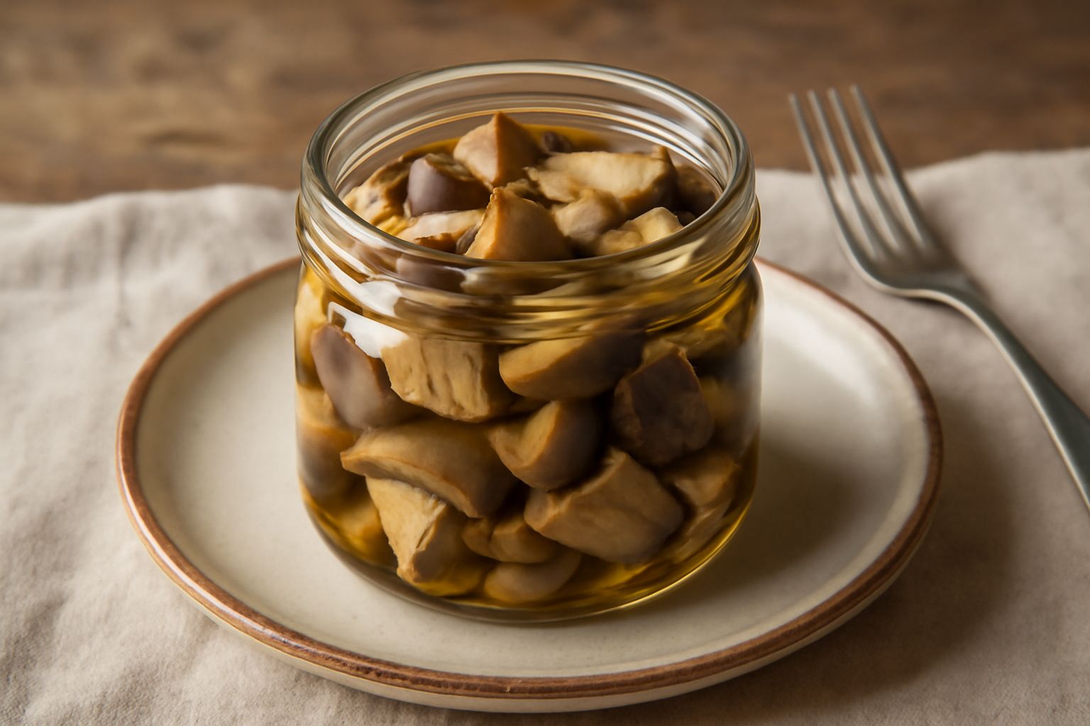 Funghi cardoncelli sott'olio