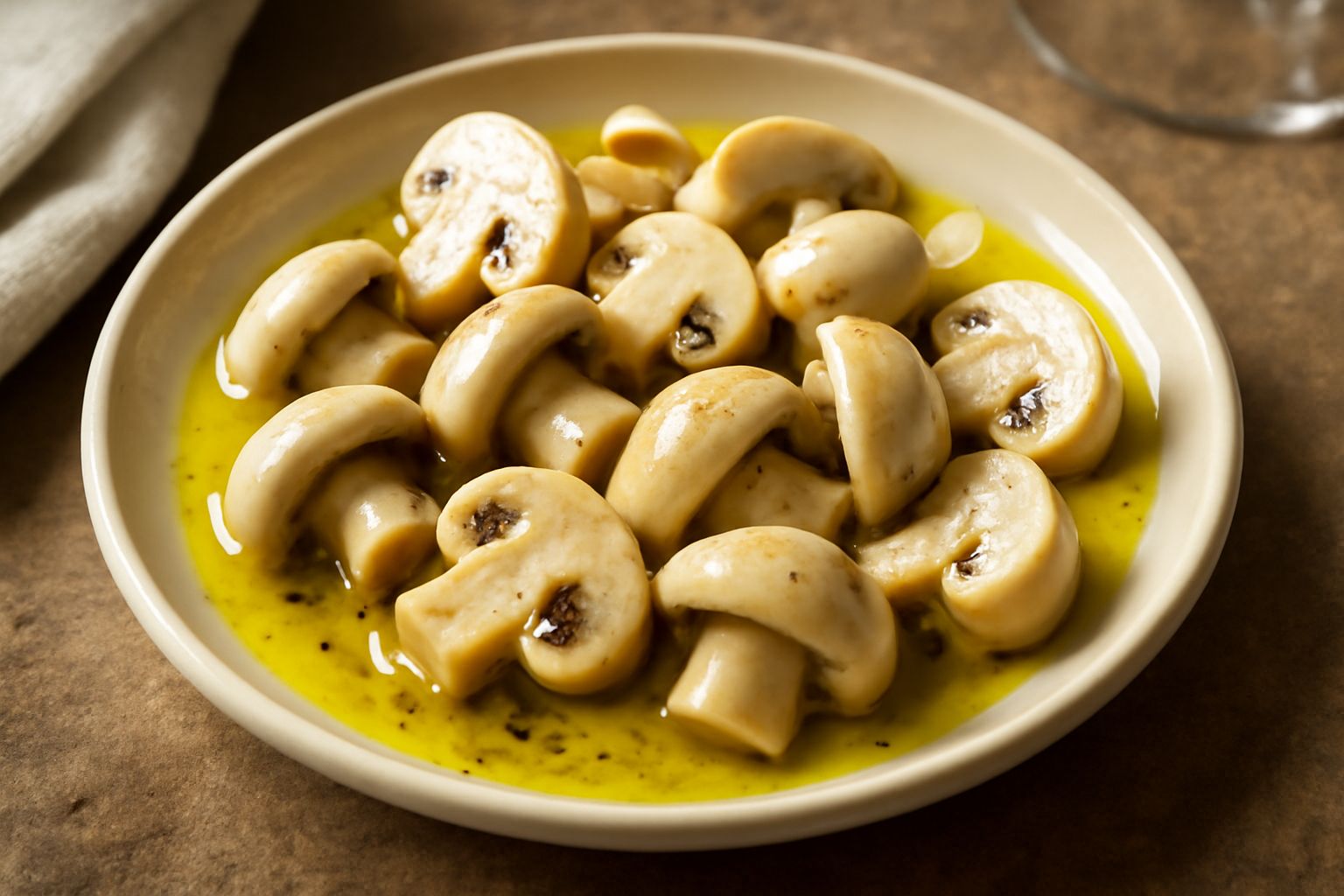 Funghi champignon sott'olio