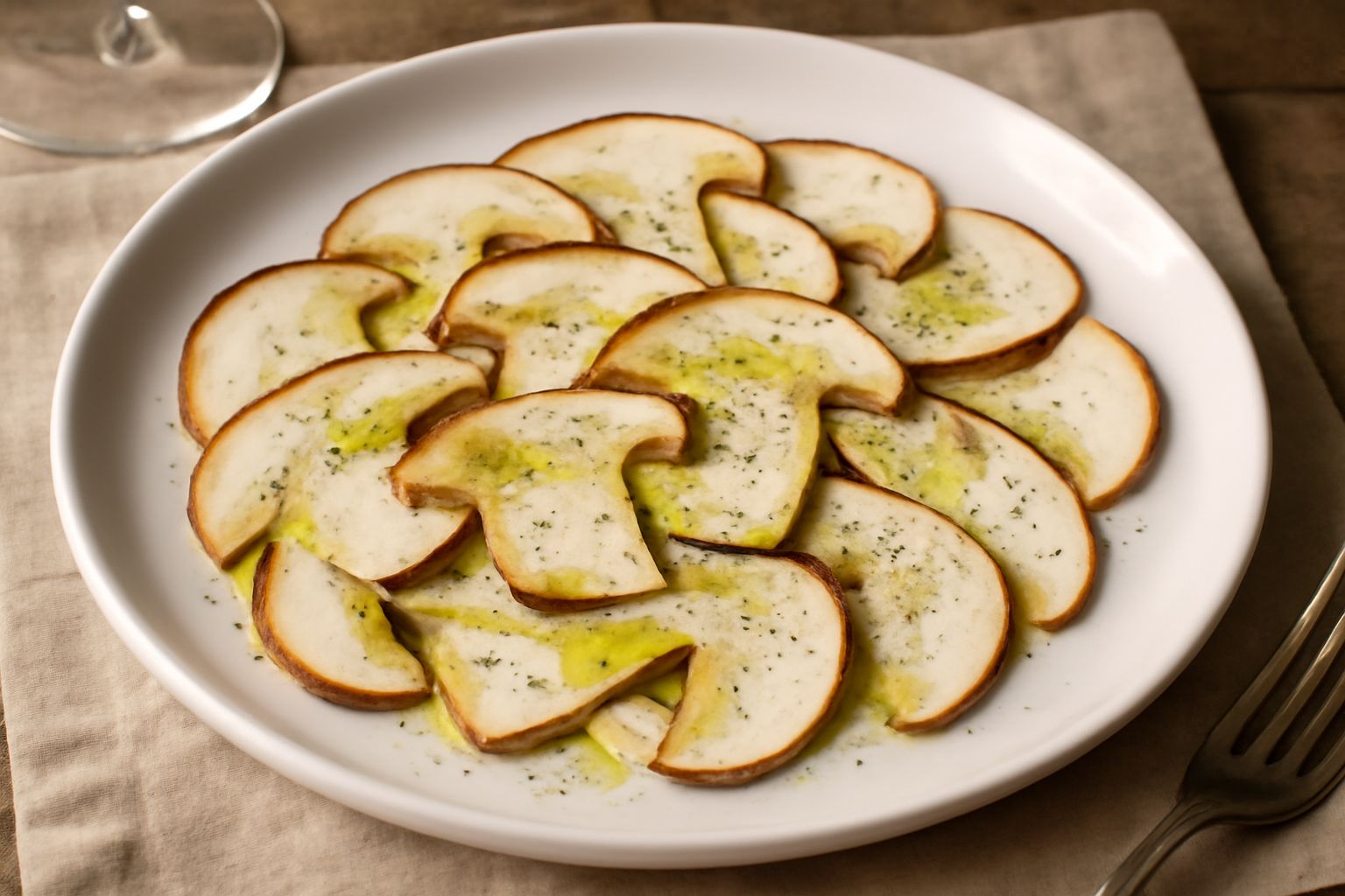 Funghi porcini in carpaccio
