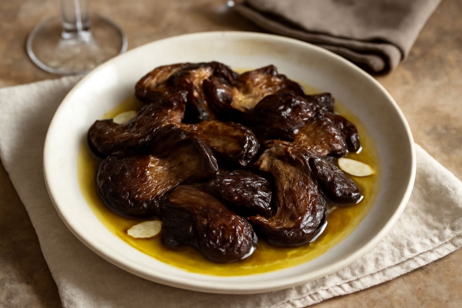 Funghi porcini secchi sott'olio