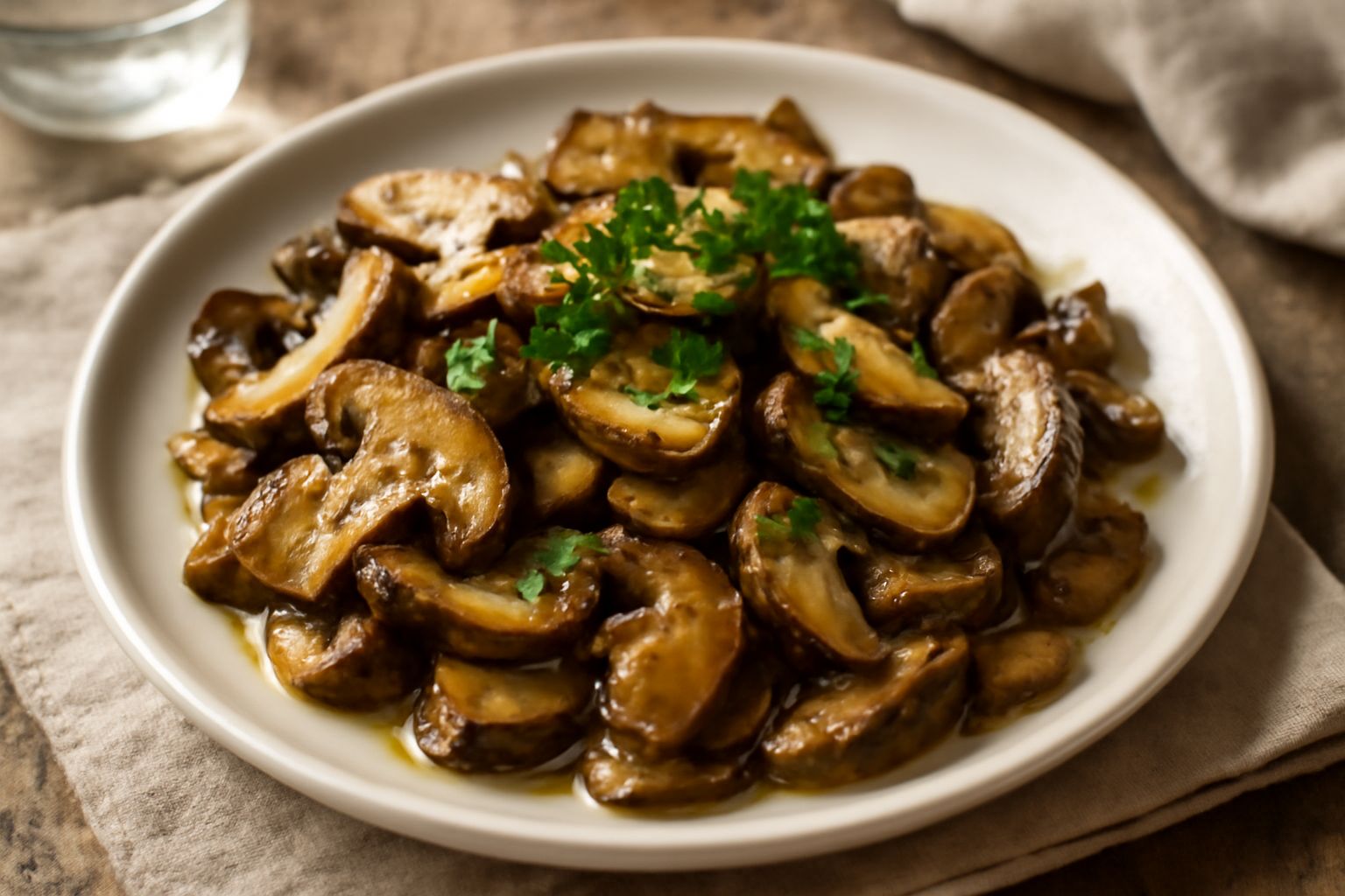 Funghi porcini trifolati conservati