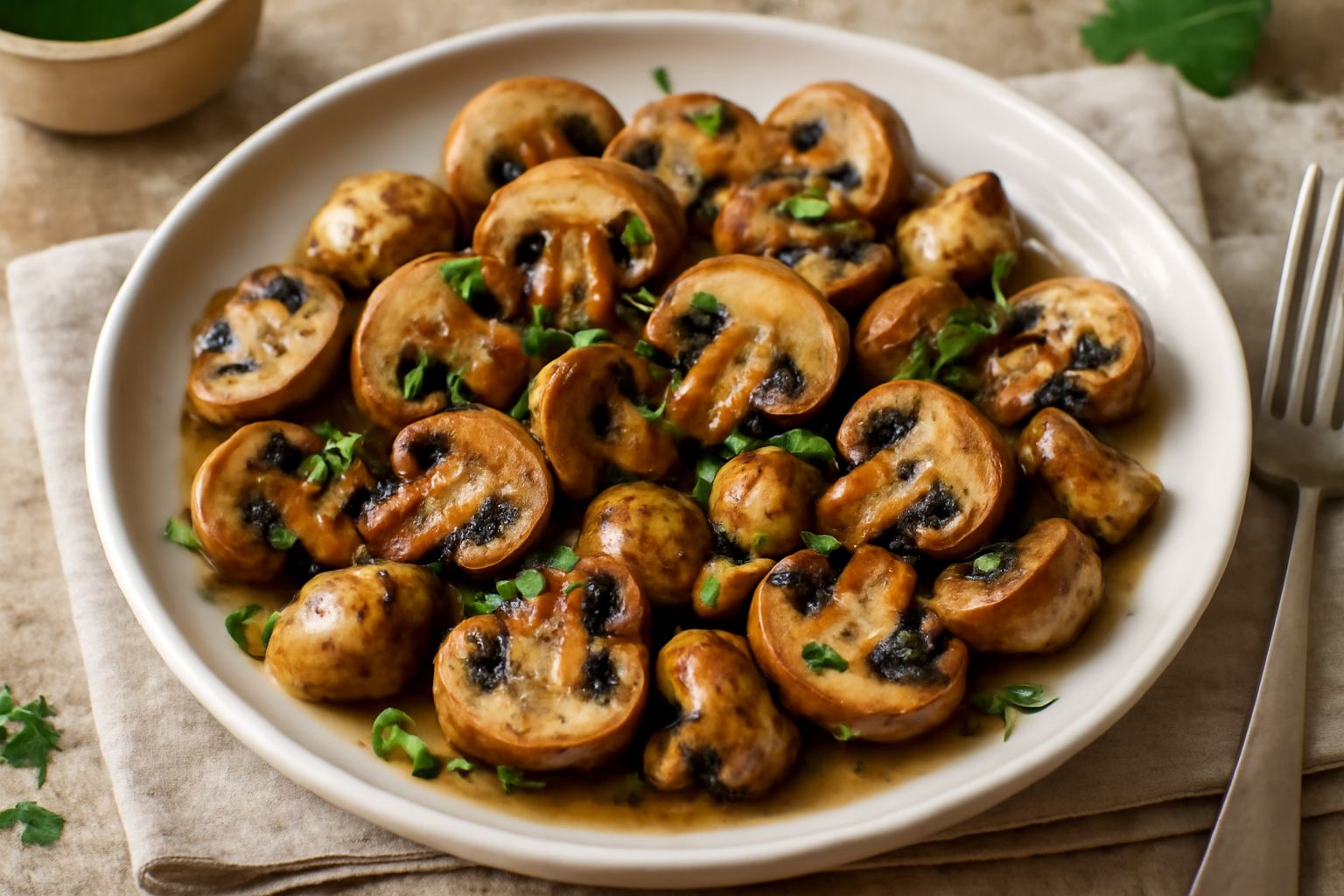 Funghi prataioli rosolati
