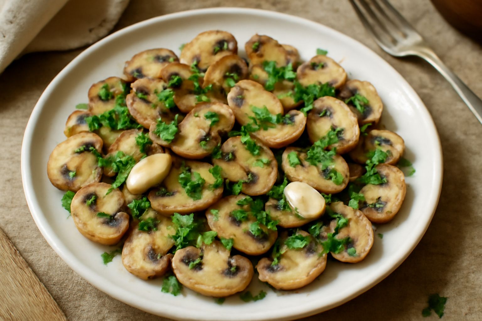 Funghi trifolati freddi