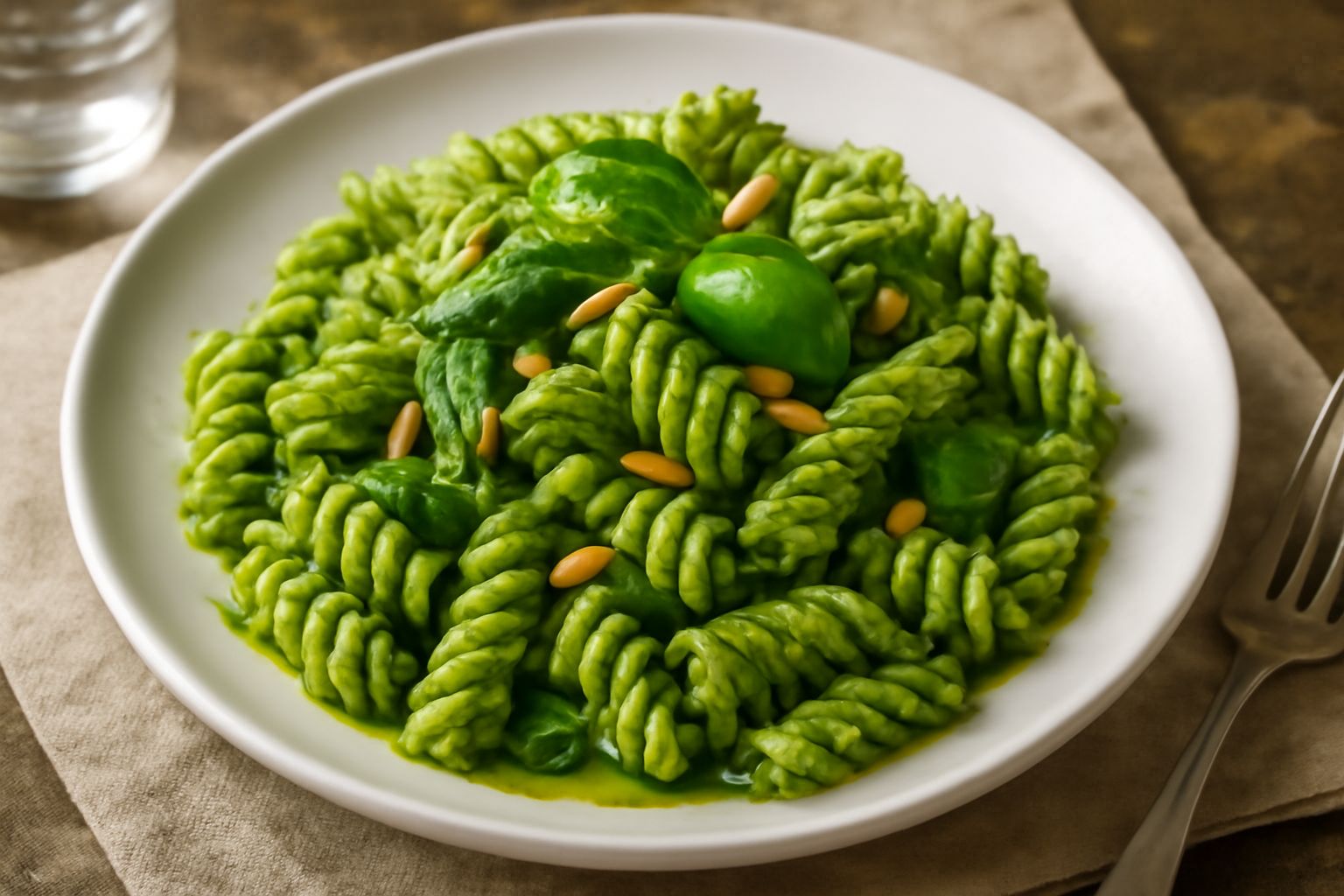 Fusilli al pesto