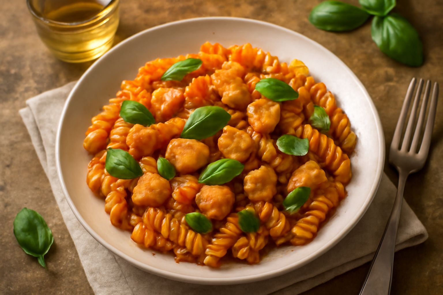 Fusilli al sugo di pesce spada