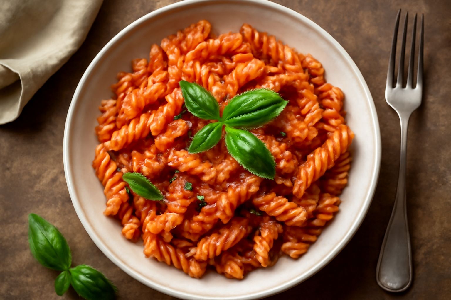 Fusilli al sugo di pomodoro