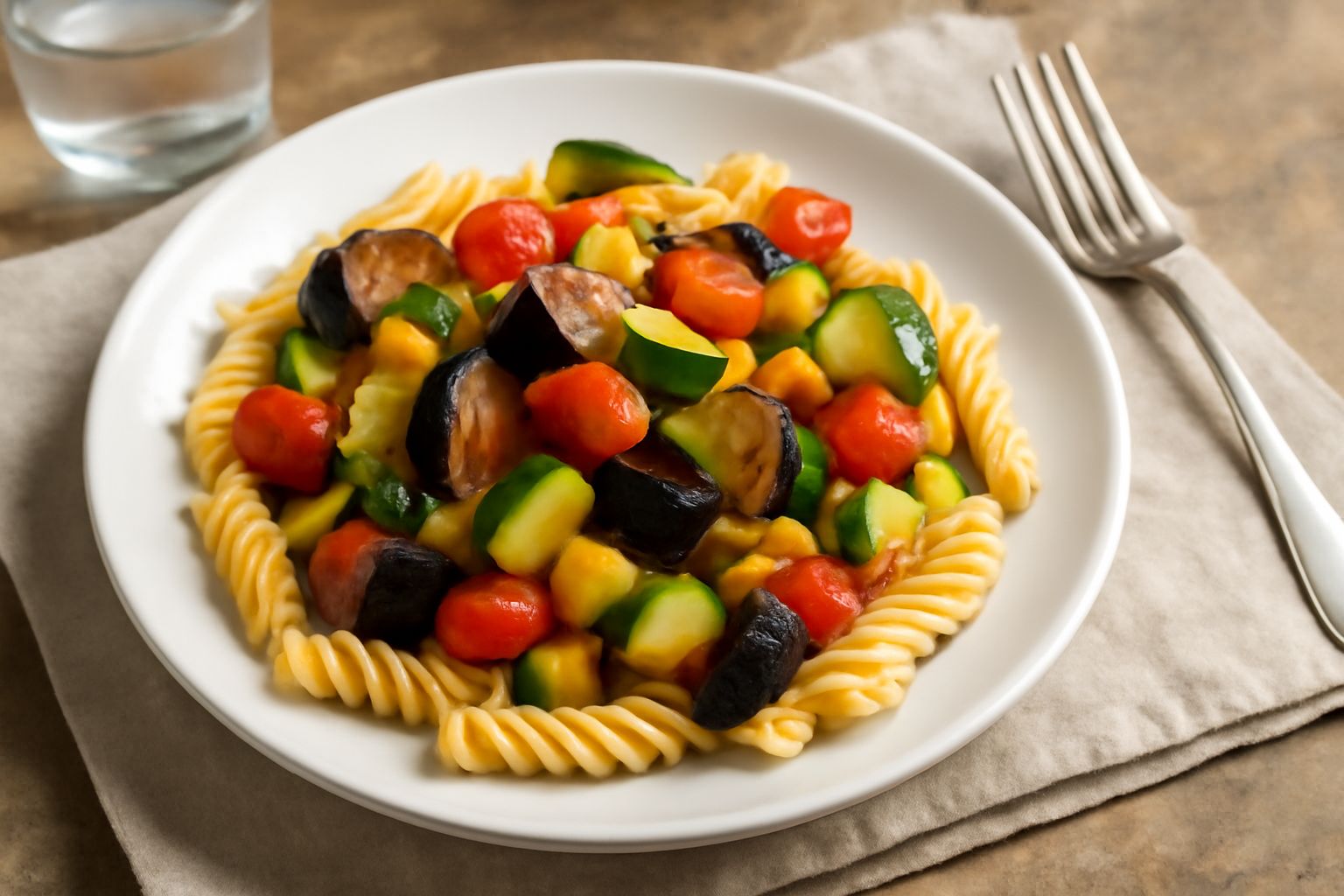 Fusilli con verdure