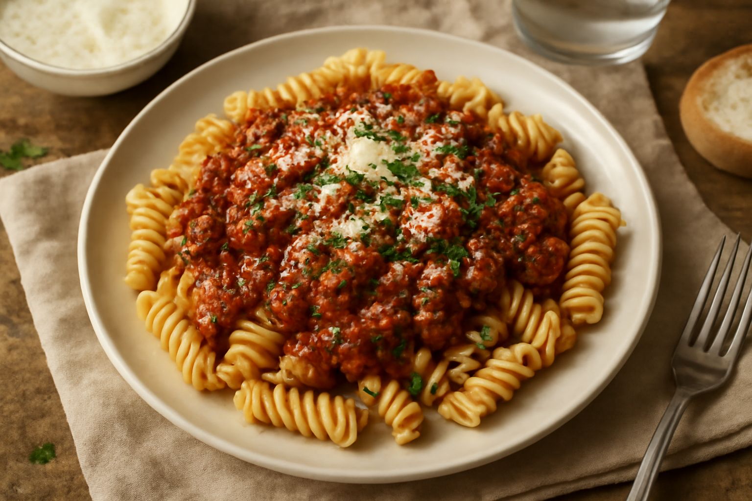 Fusilli freddi al ragù