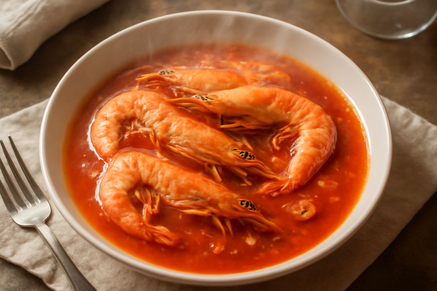 Gamberi in salsa