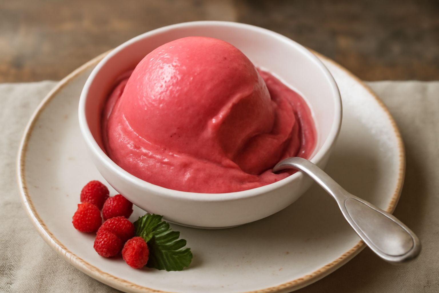 Gelato alla fragola di bosco