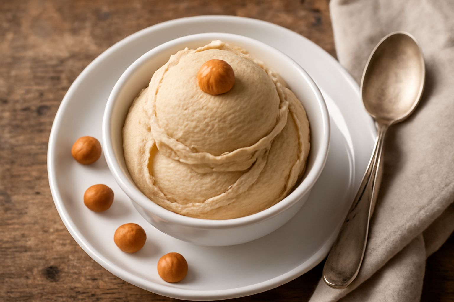 Gelato alla nocciola delle Marche