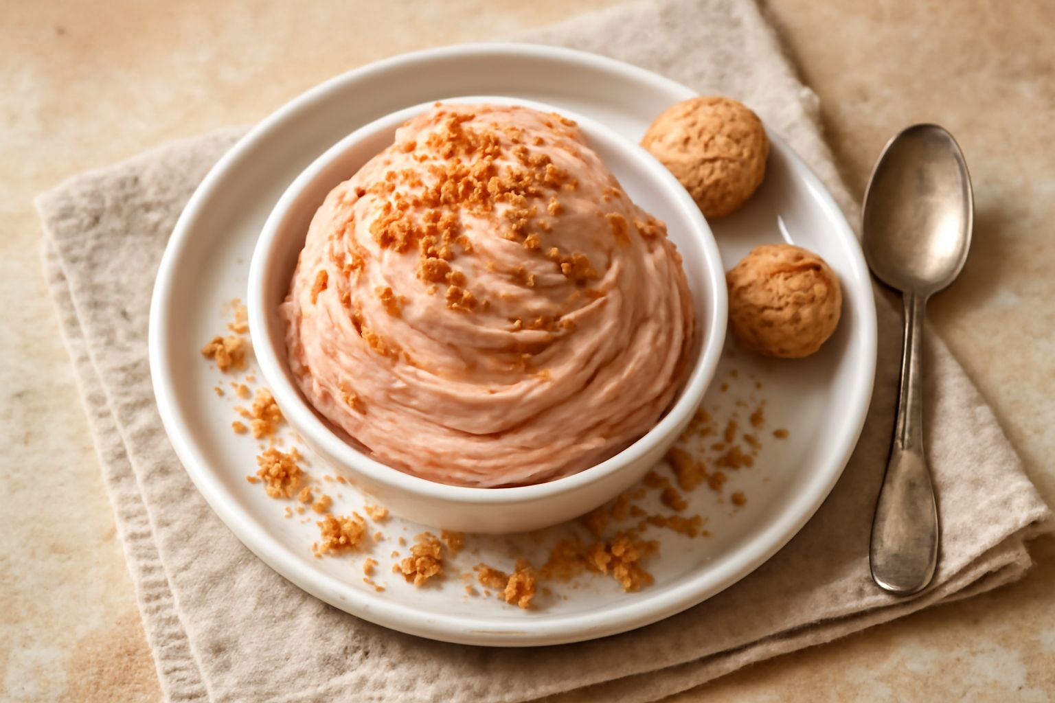 Gelato di amaretto