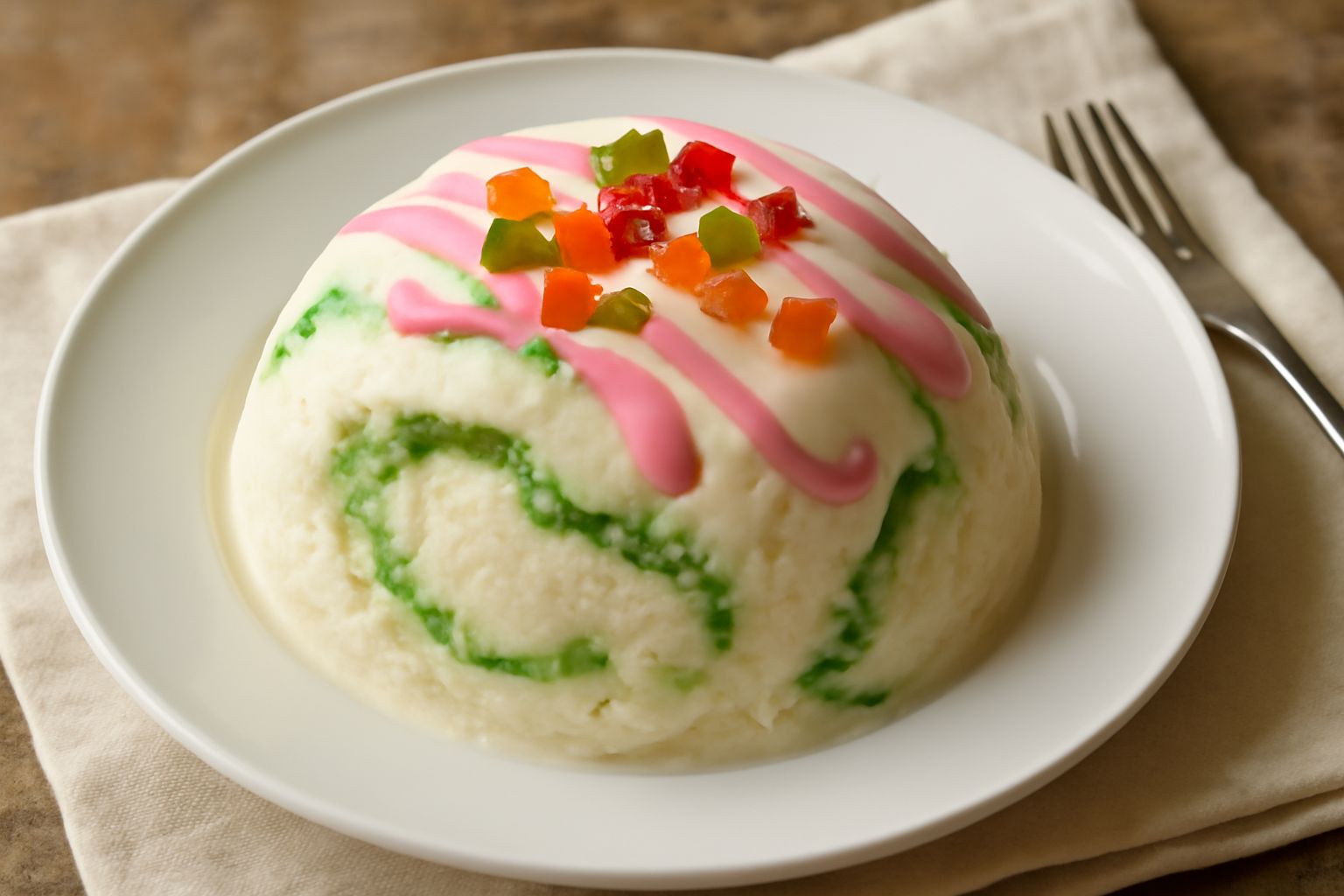 Gelato di cassata siciliana alla romana