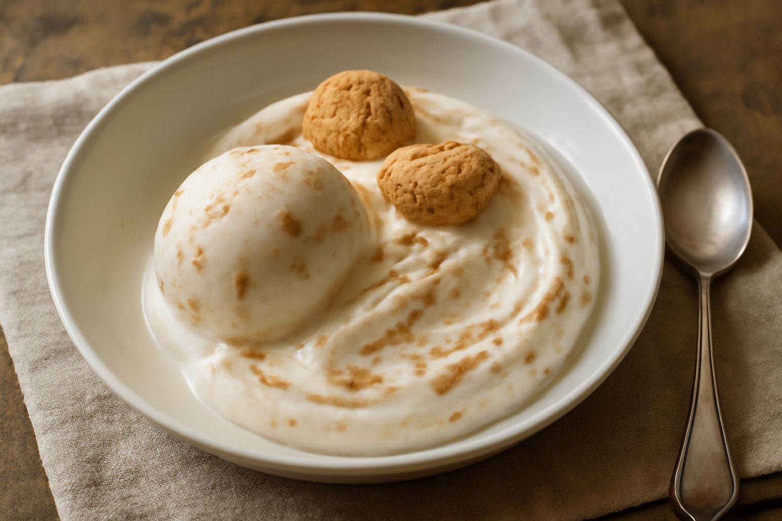 Gelato di mascarpone e amaretti