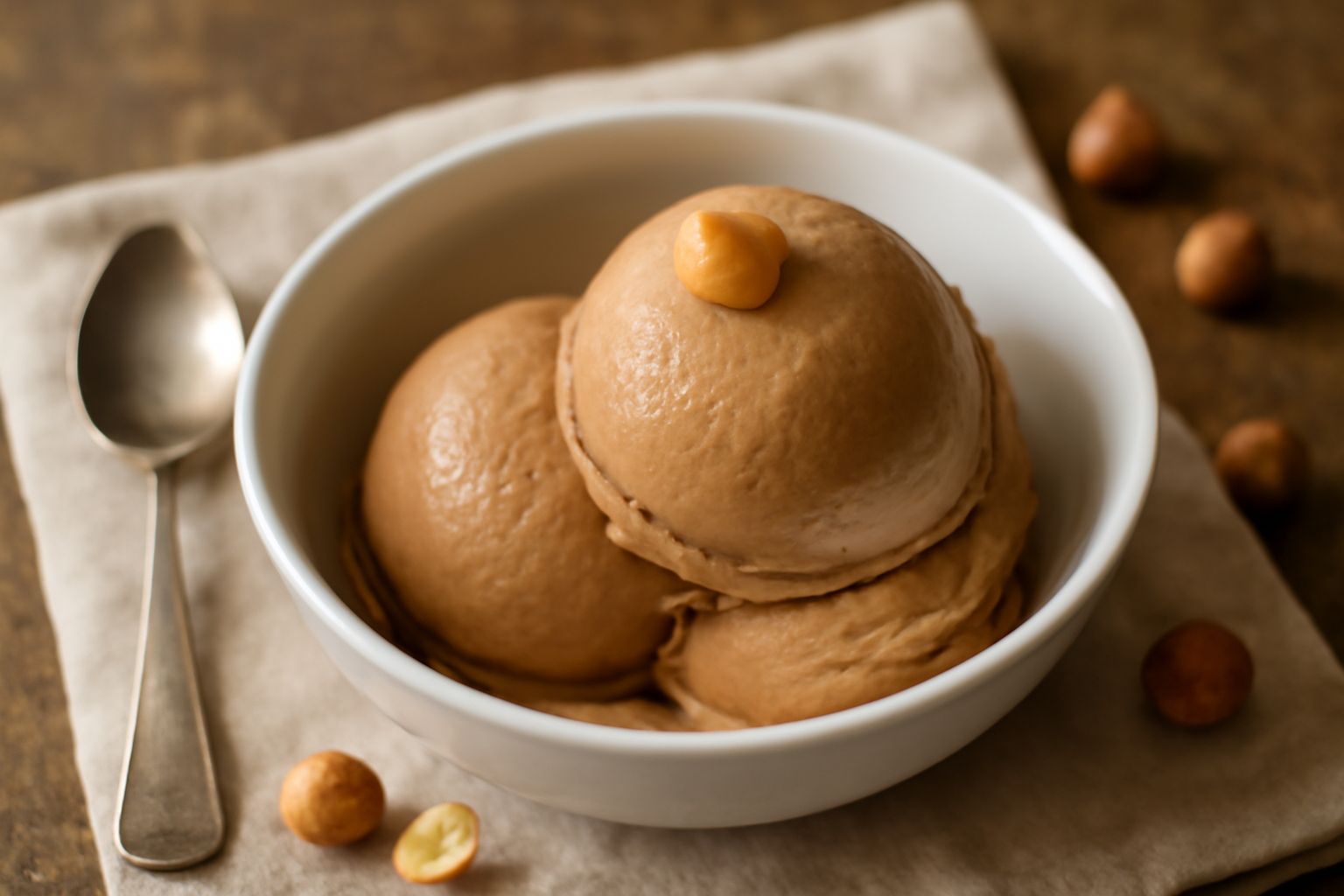 Gelato di nocciola del Piemonte