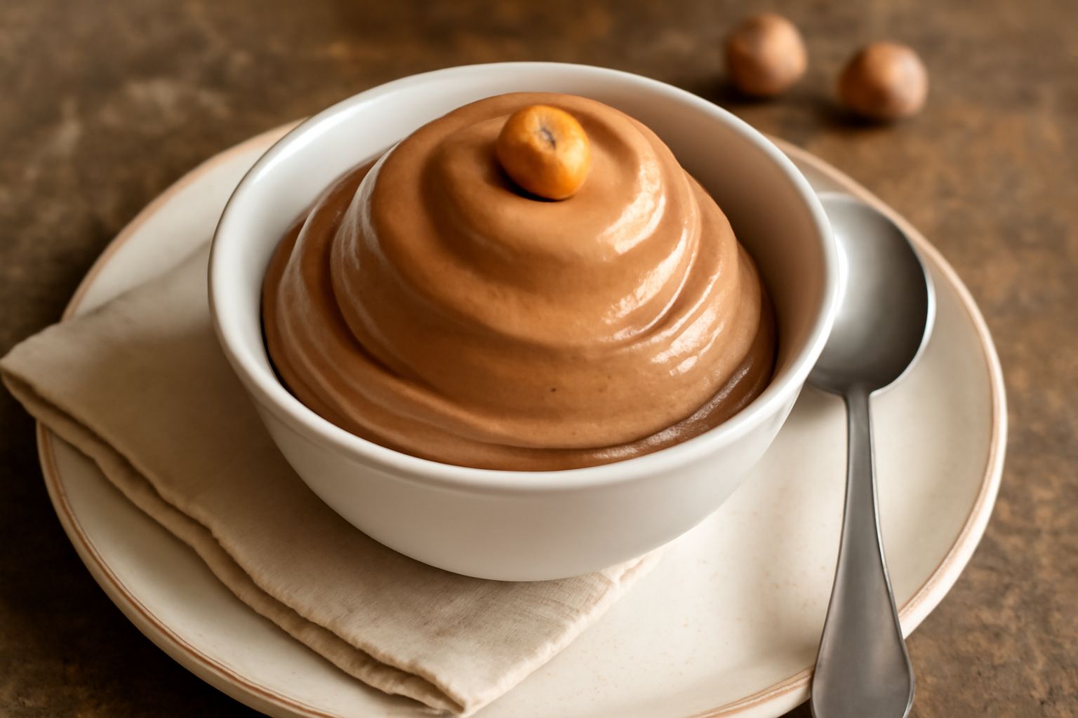Gelato di nocciola della zona