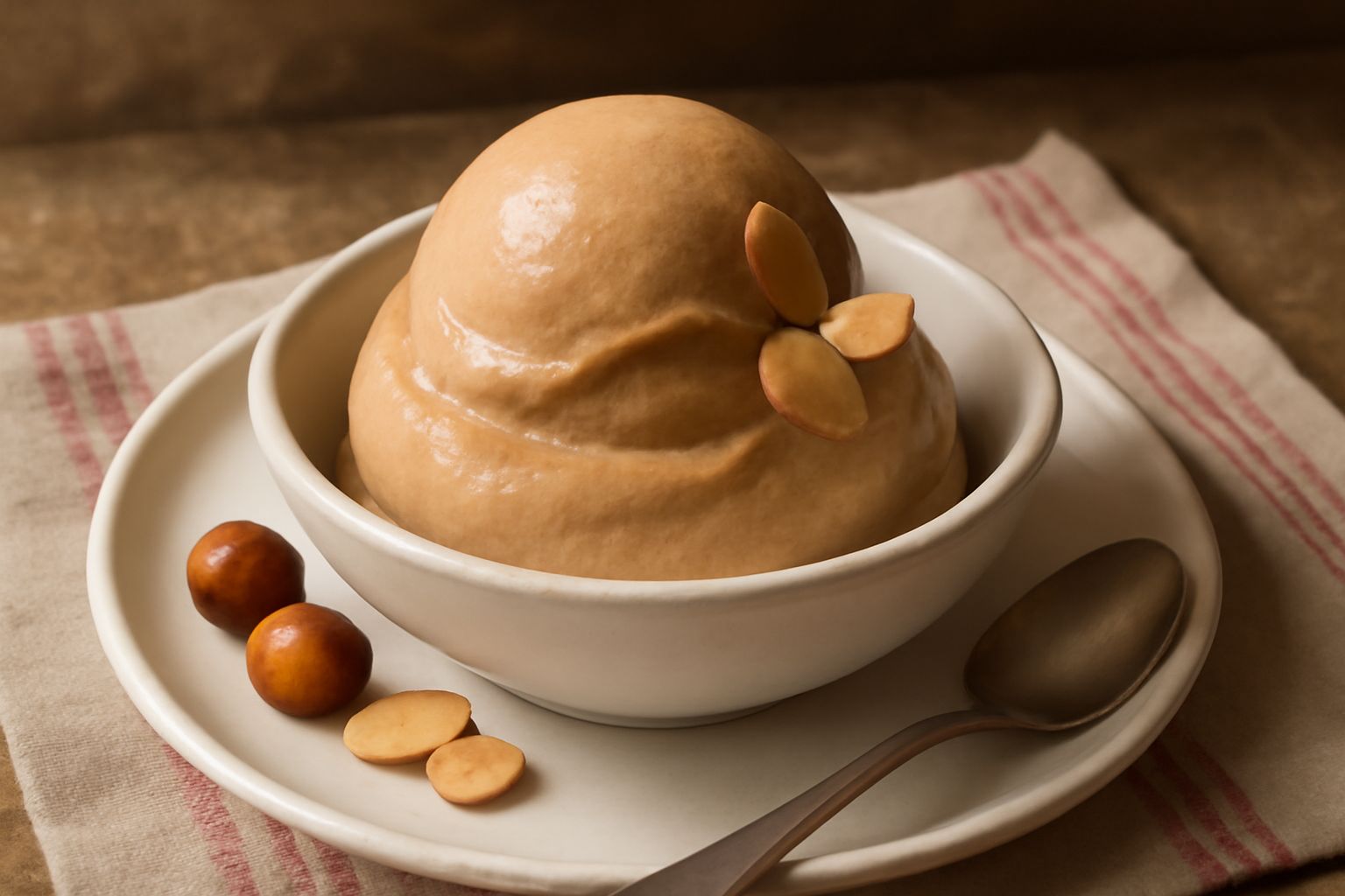 Gelato di nocciola e mandorla