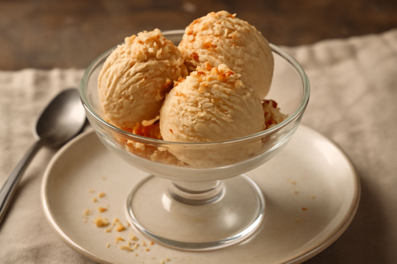 Gelato di nocciola laziale