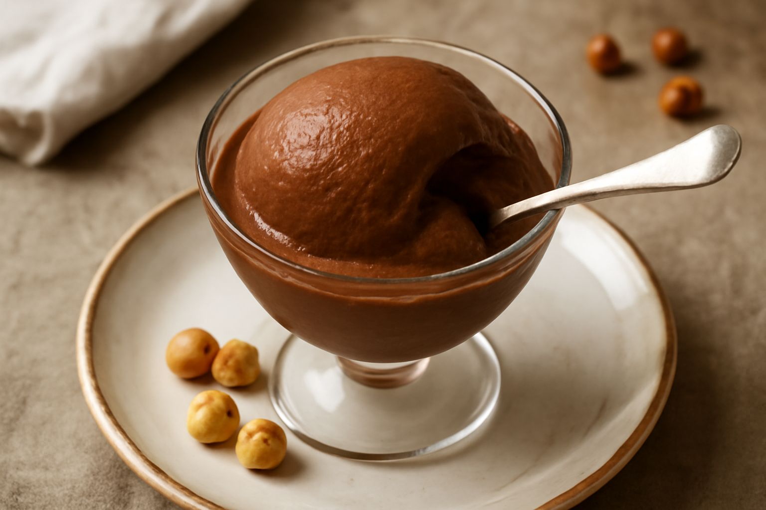 Gelato di nocciola lombarda
