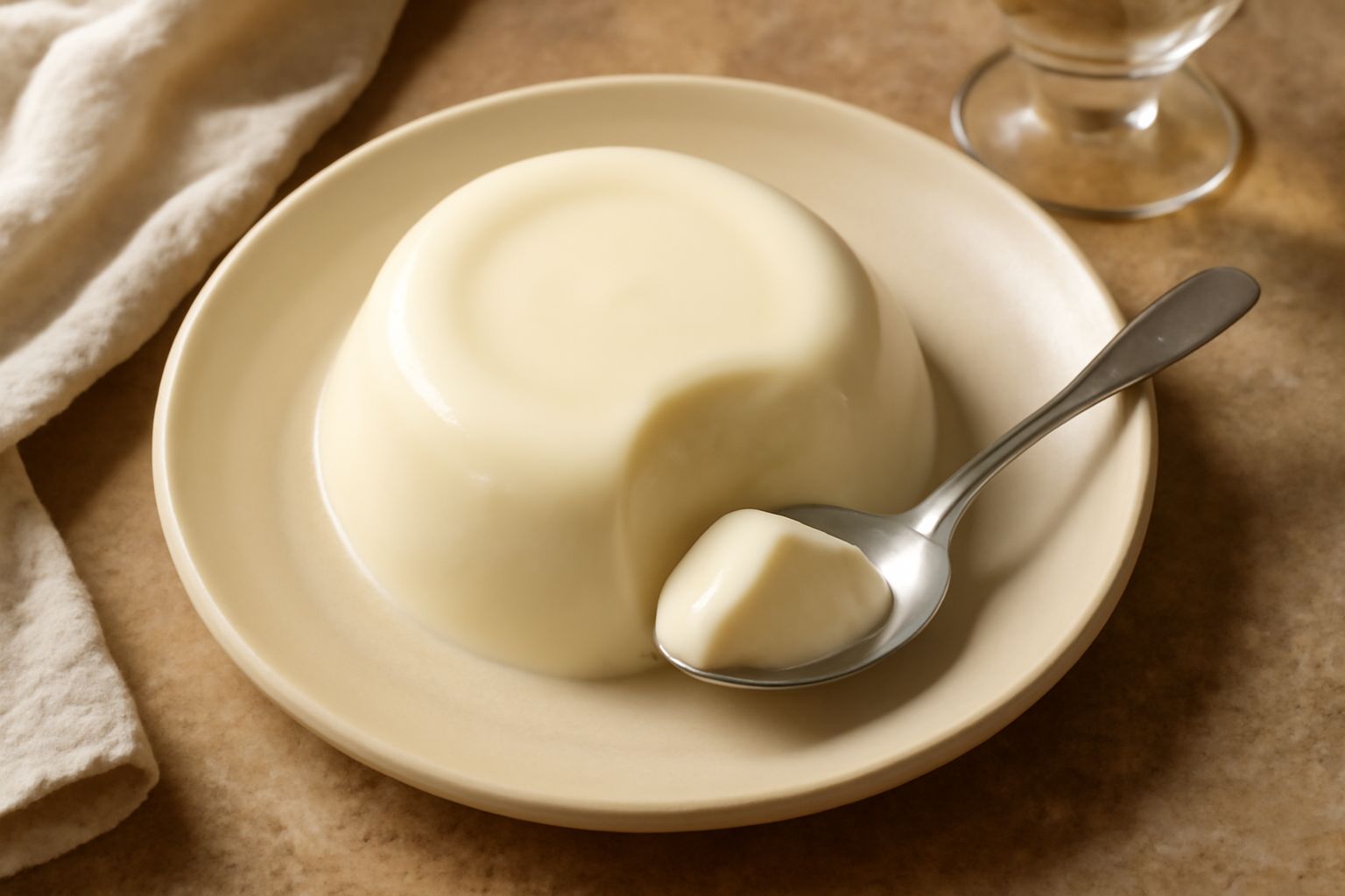Gelato di panna cotta