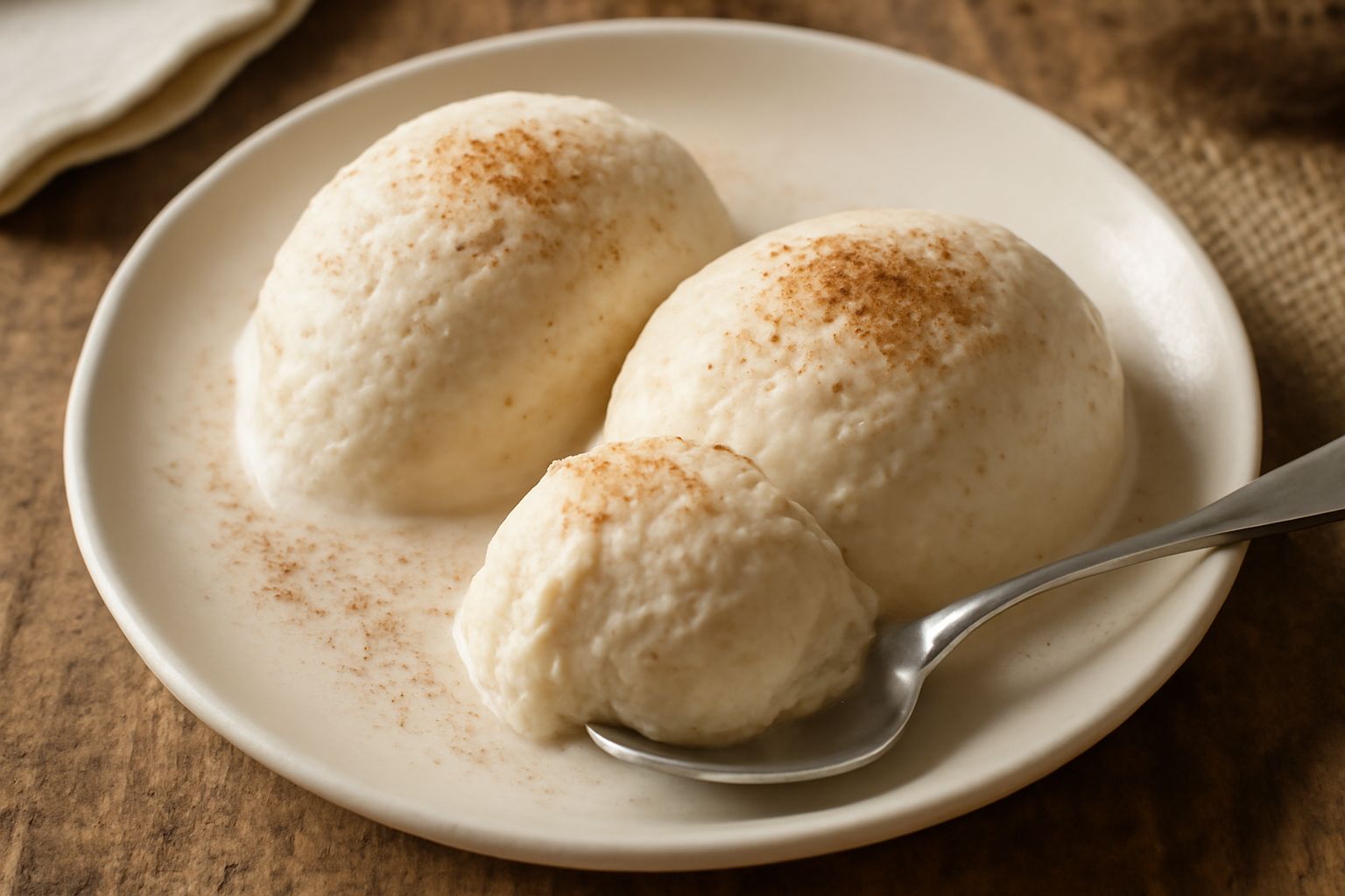 Gelato di ricotta e cannella