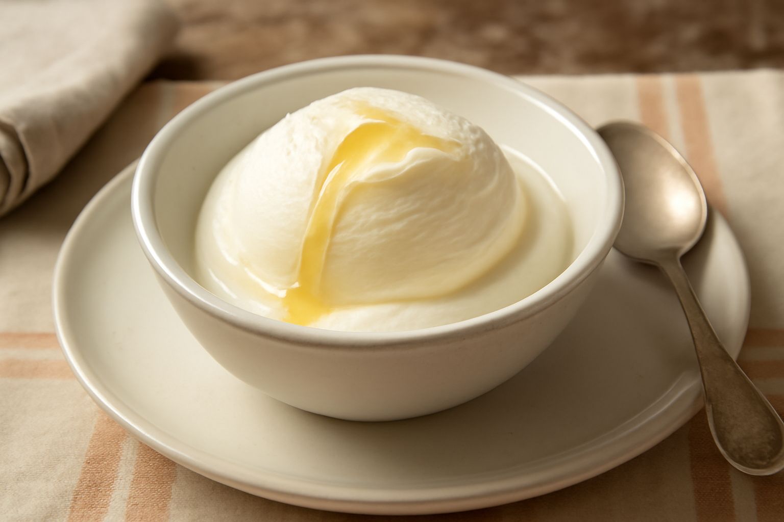 Gelato di ricotta e miele