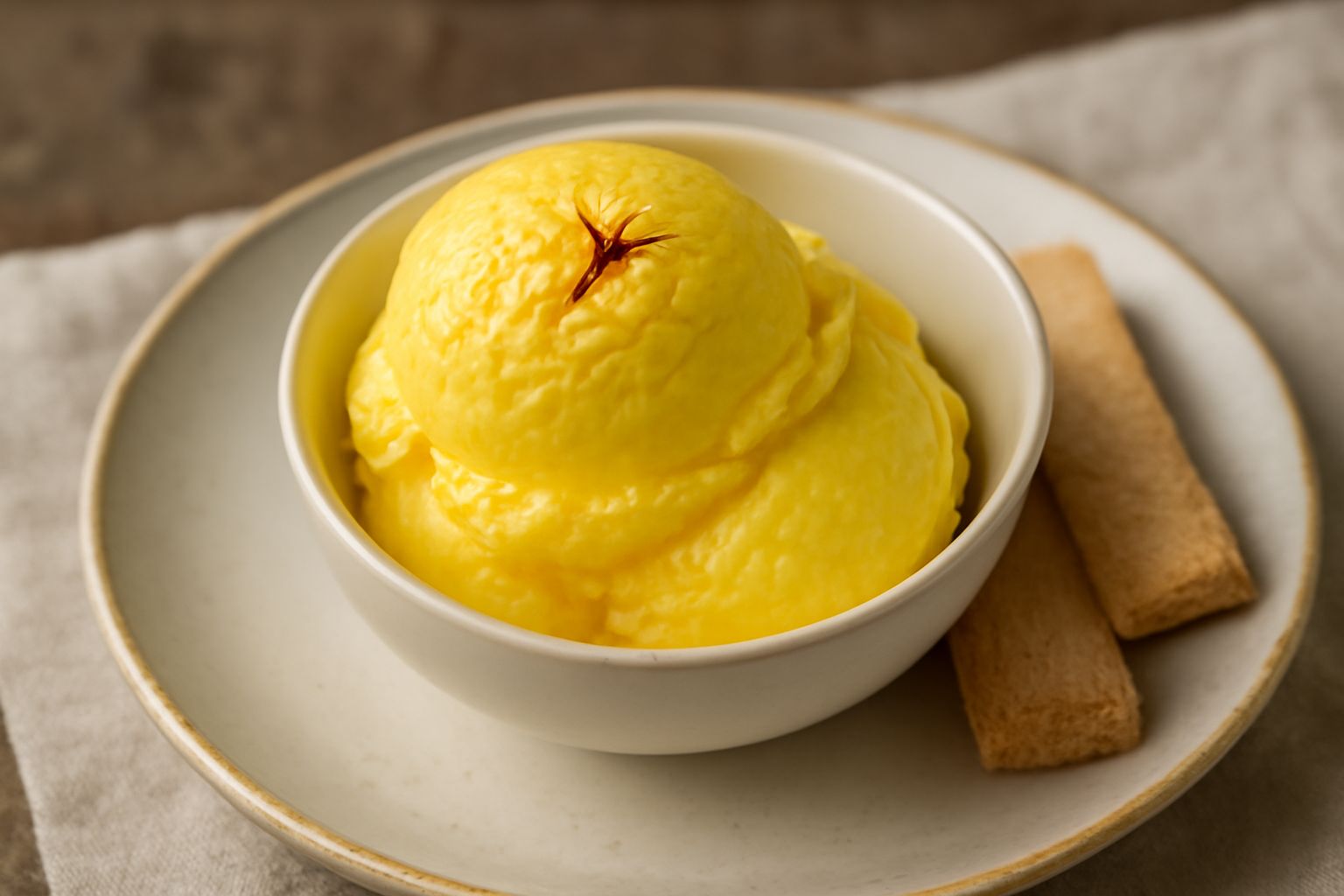 Gelato di zafferano