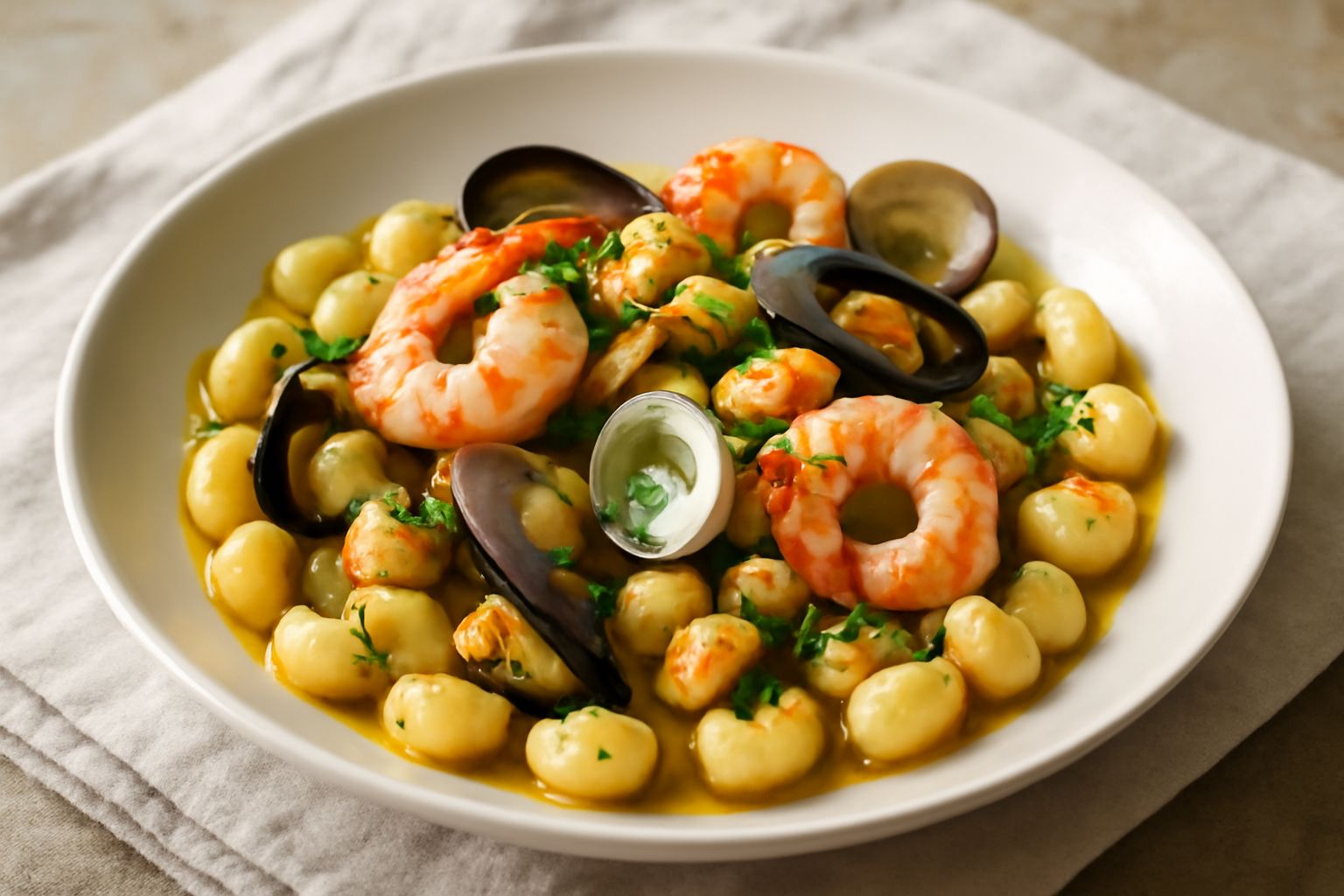 Gnocchetti ai frutti di mare