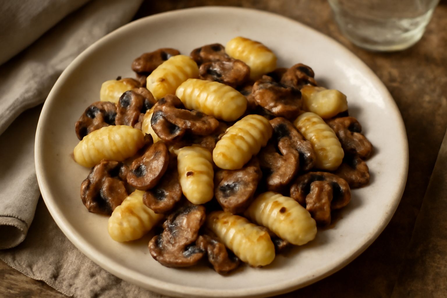 Gnocchi ai funghi