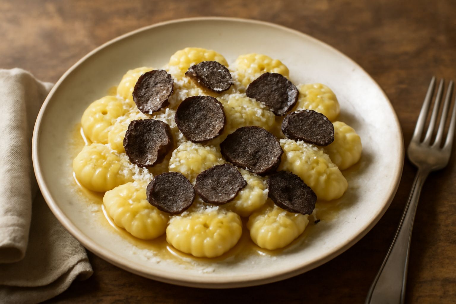 Gnocchi al tartufo nero