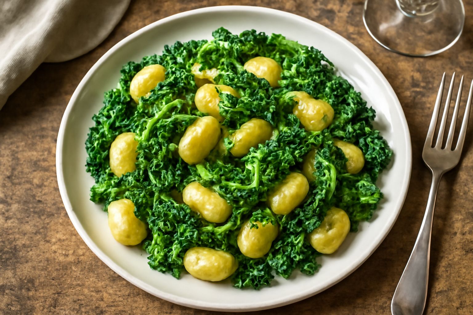 Gnocchi con le verze
