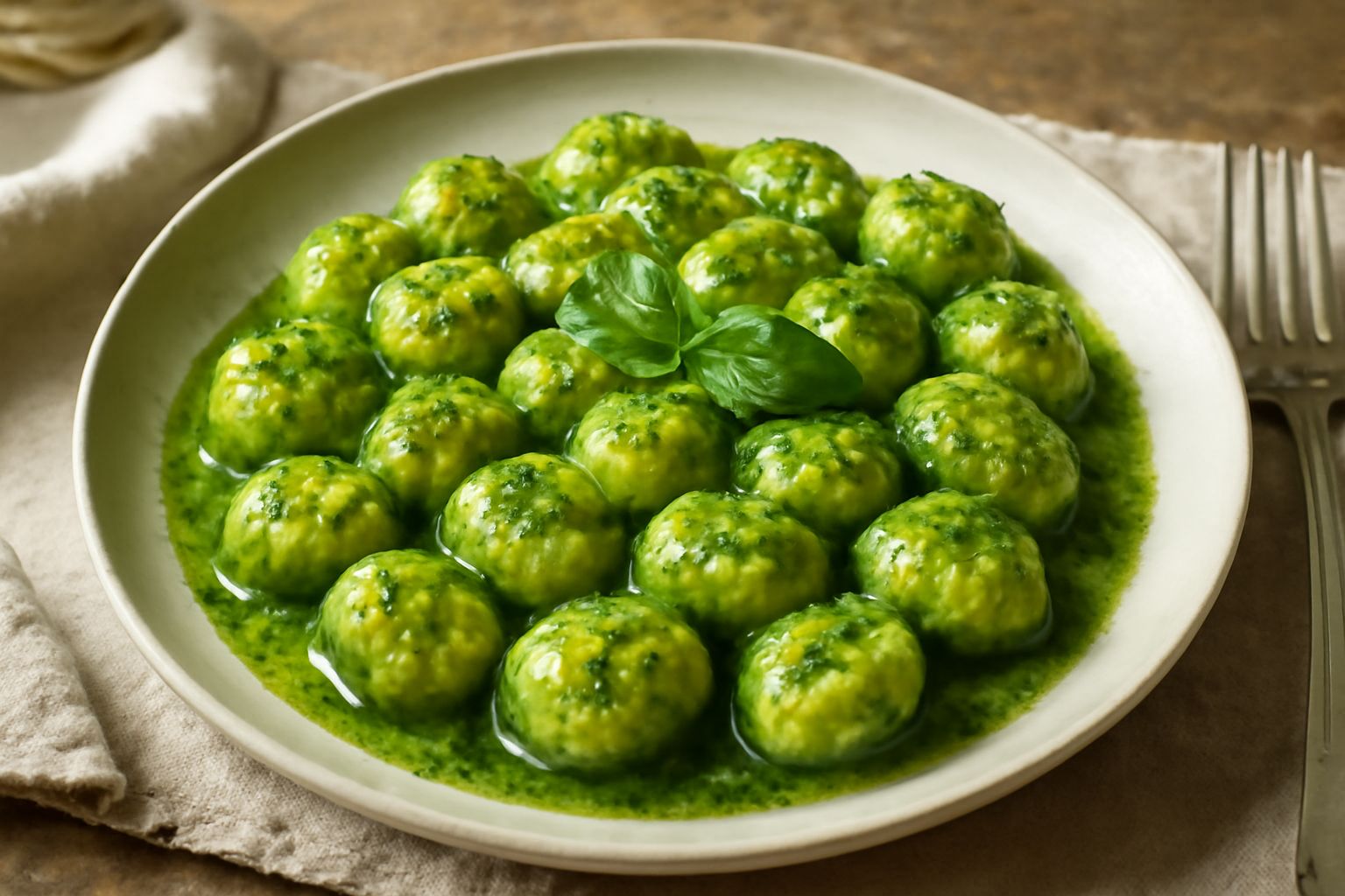 Gnocchi con pesto