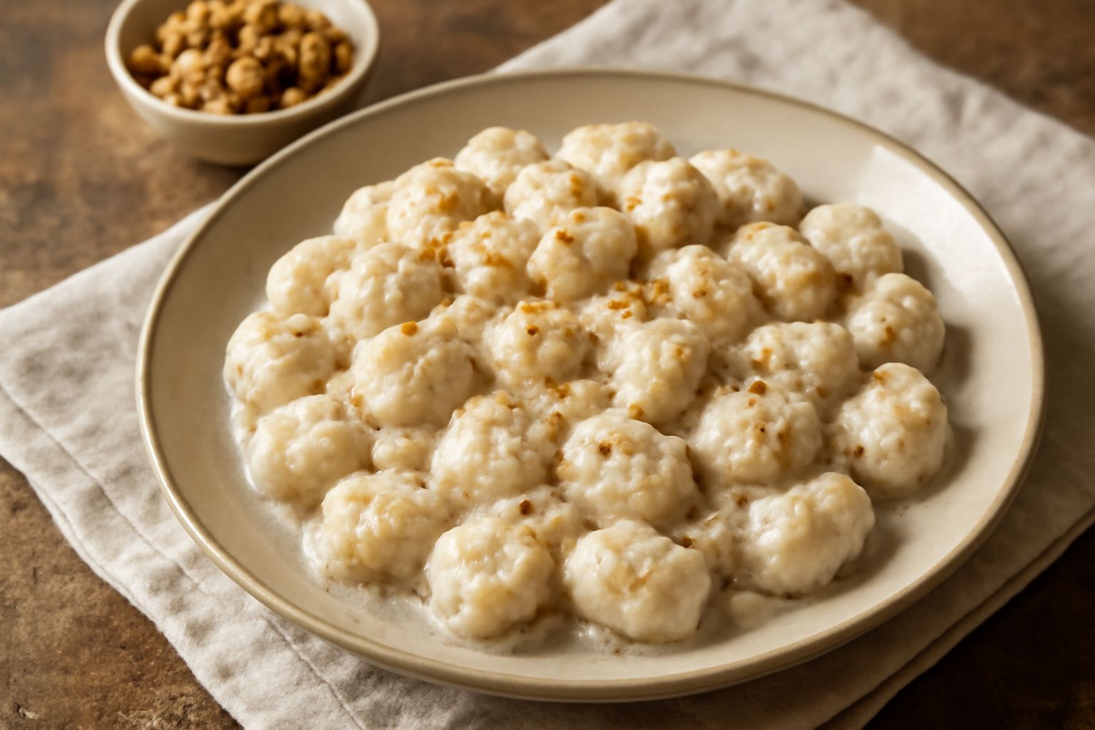 Gnocchi con salsa di noci