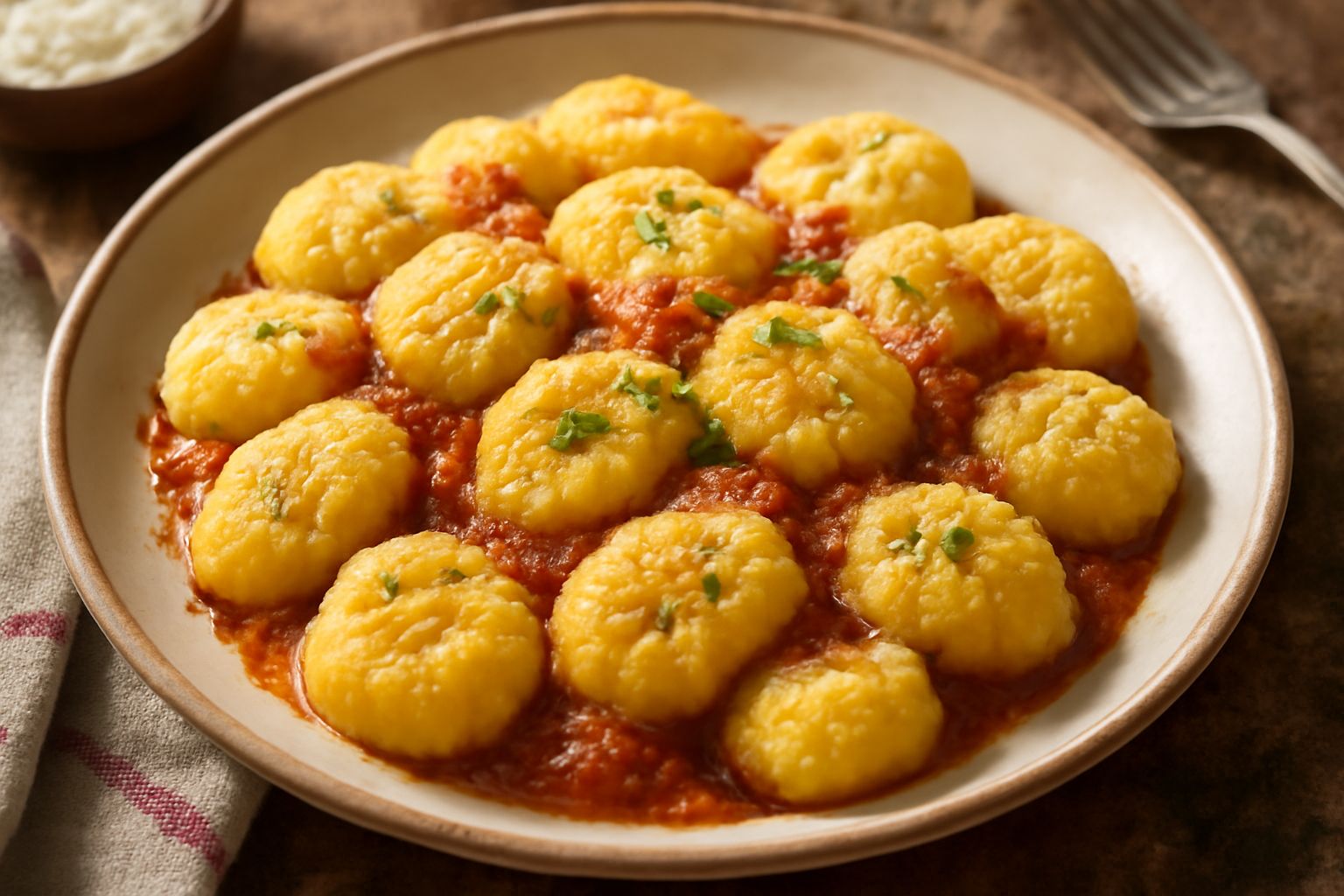 Gnocchi di farina di mais
