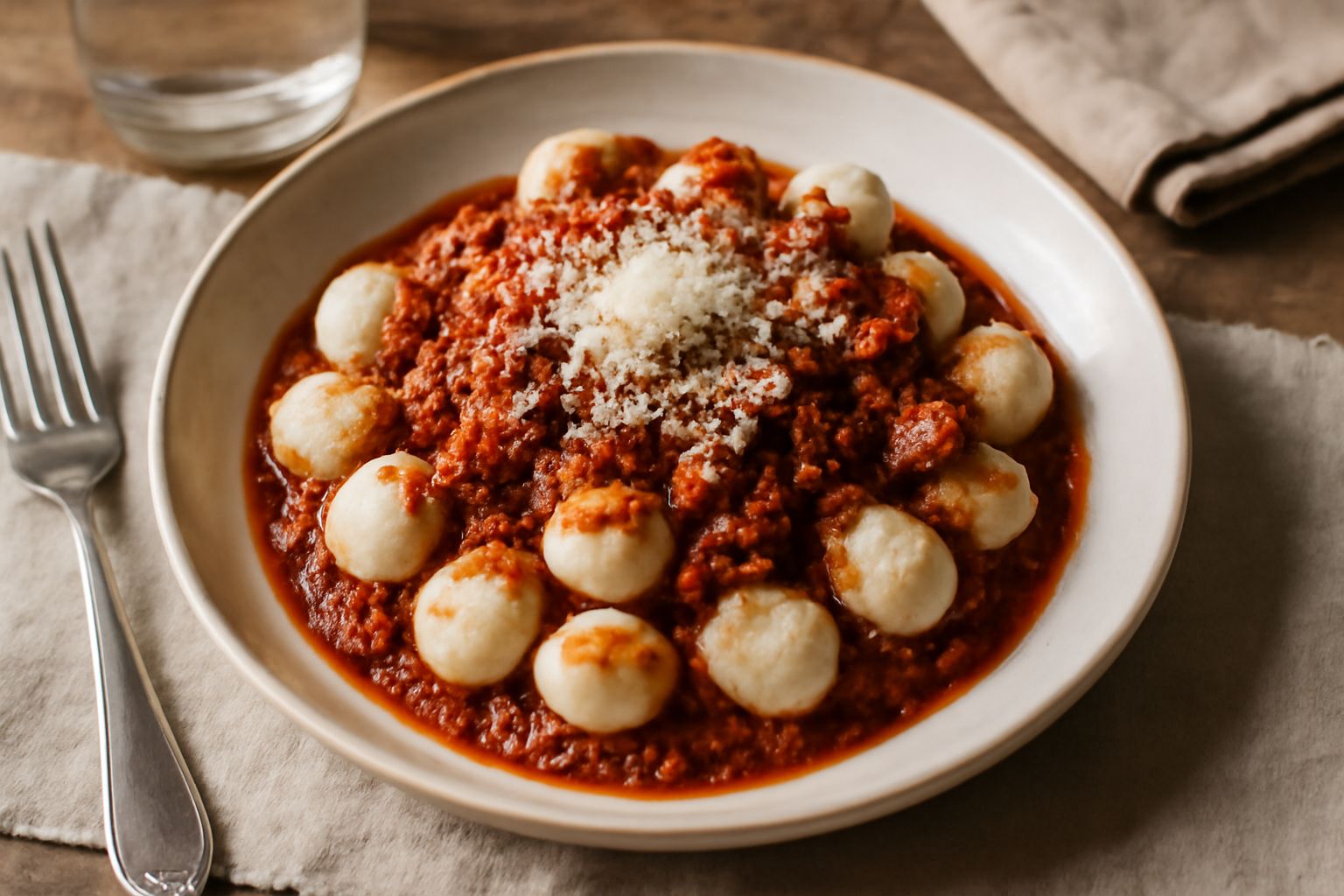 Gnocchi di patata al ragù