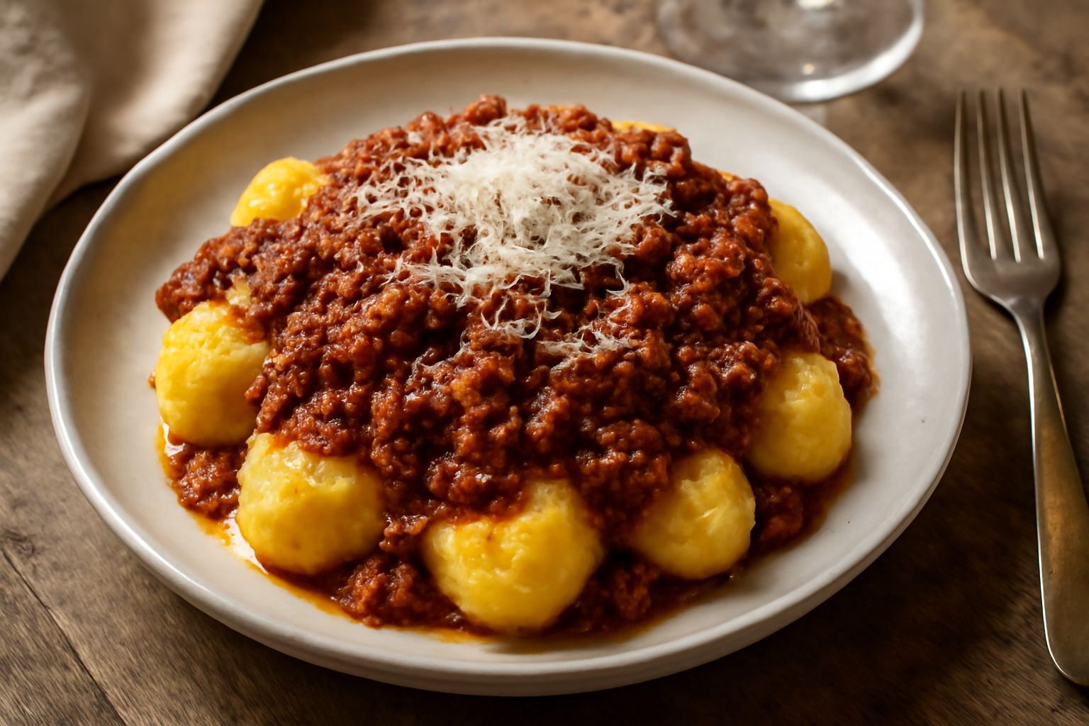 Gnocchi di Polenta al Ragù