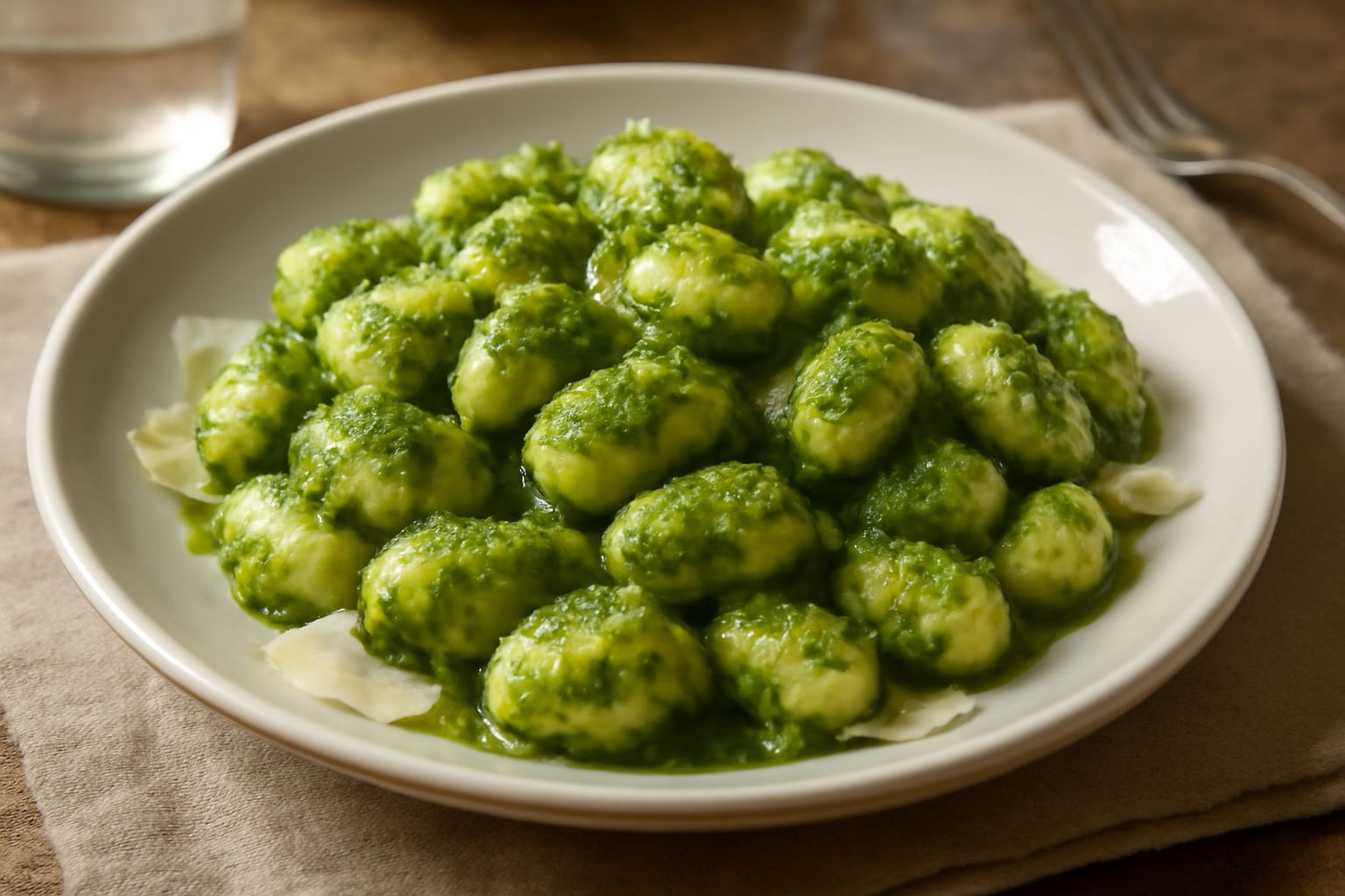 Gnocchi di ricotta al pesto