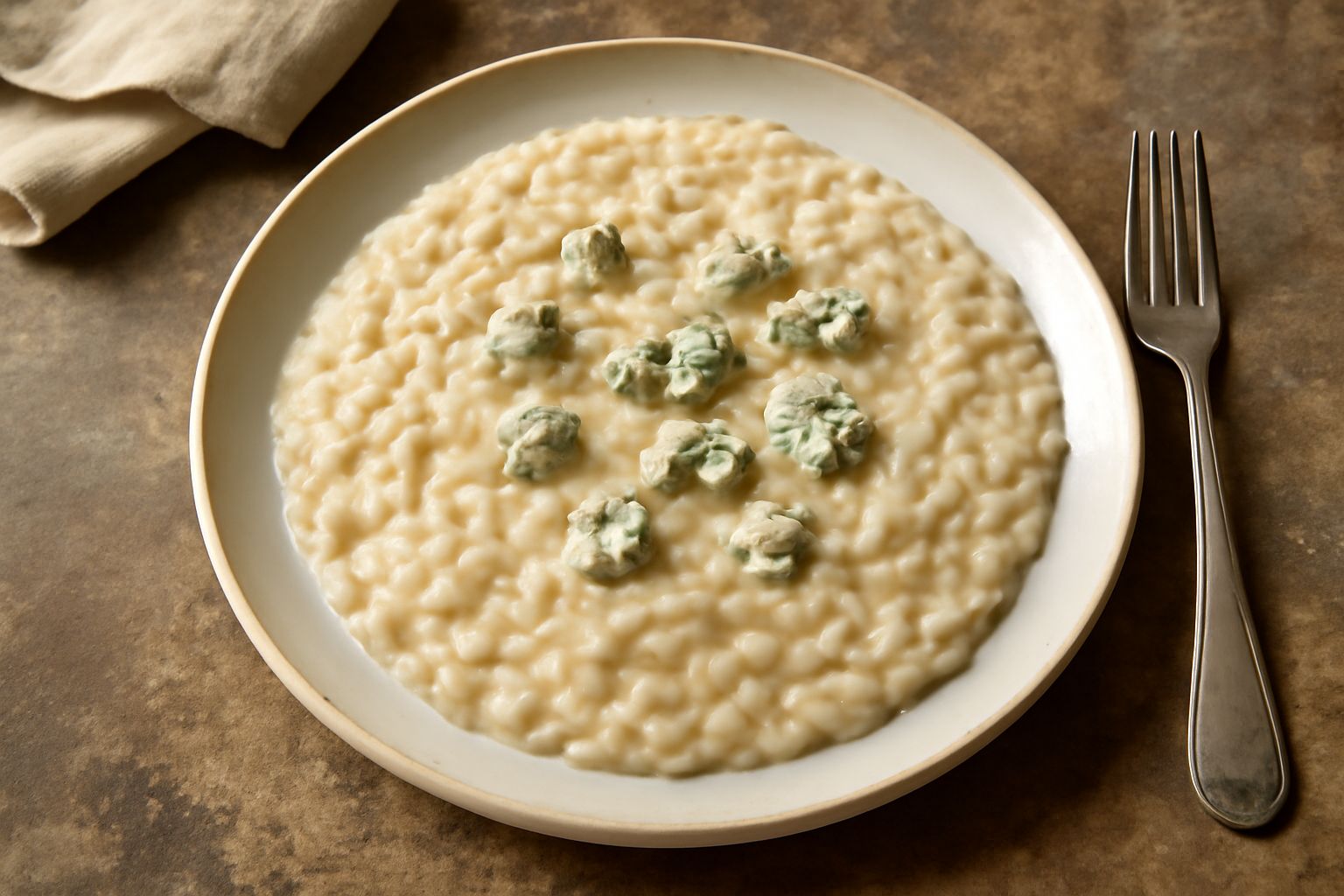 Gorgonzola cremoso: la ricetta del risotto che non sbaglia mai