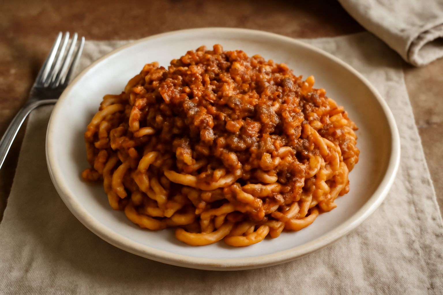 Gramigna con ragù