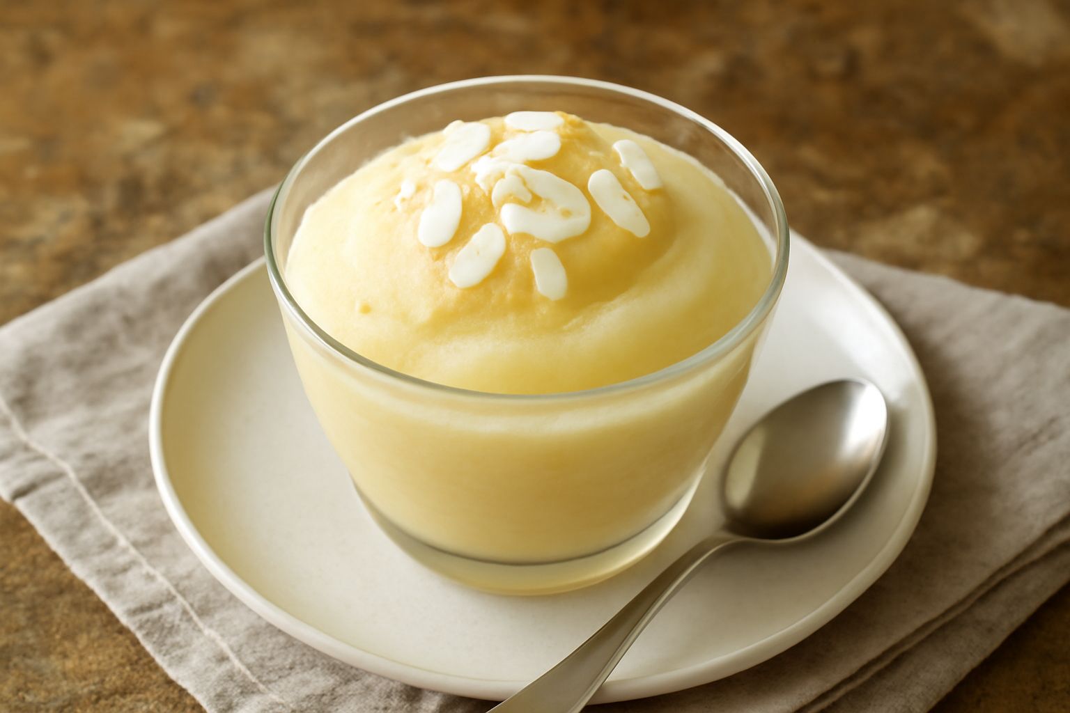 Granita al limone e mandorla