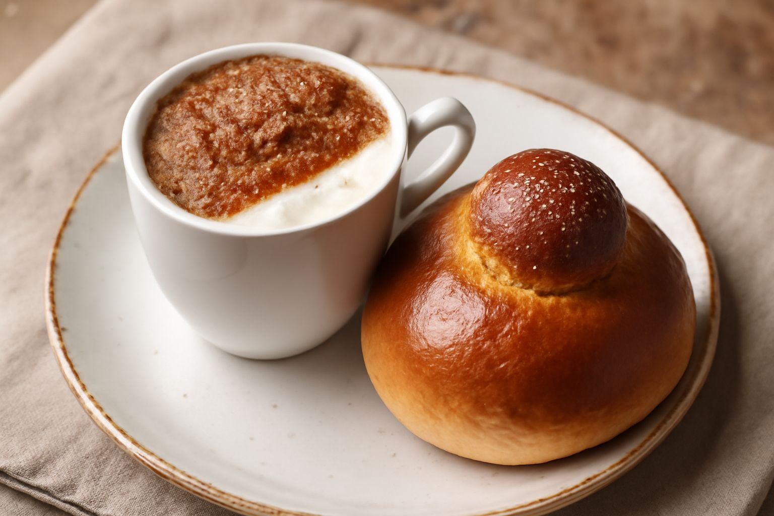 Granita con brioche
