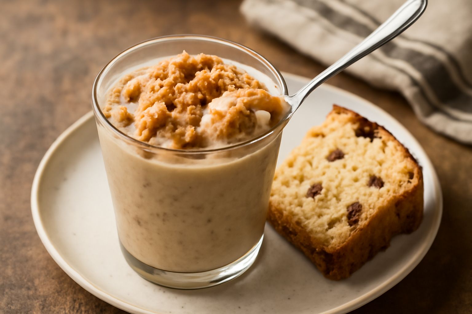 Granita con panettone