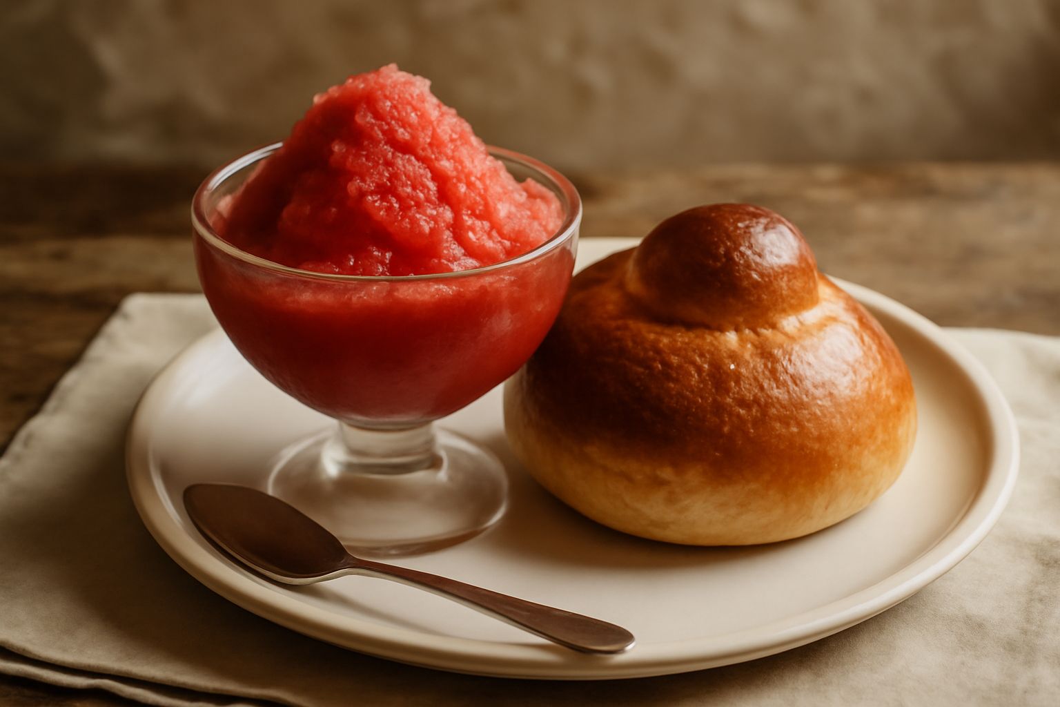 Granita cu' brioche