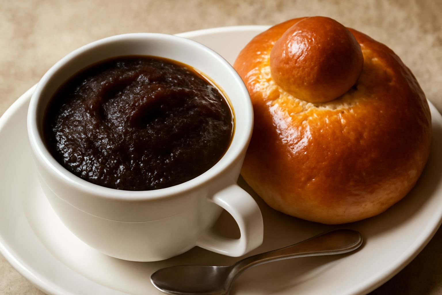 Granita di caffè con brioche